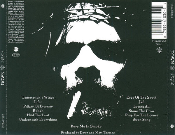 DOWN – NOLA (1995) - CD REISSUE JEWEL CASE AMBALAJINDA SIFIR