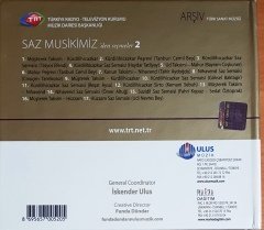 SAZ MUSİKİMİZ'DEN SEÇMELER 2 / TRT ARŞİV SERİSİ 21 (2009) ULUS MÜZİK CD 2.EL