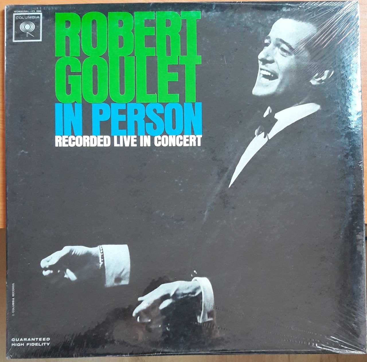 ROBERT GOULET - IN PERSON - DÖNEM BASKISI PLAK SIFIR