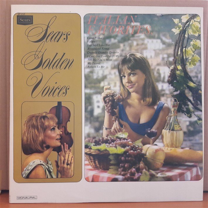 SEARS GOLDEN VOICES ITALIAN FAVORITES - LP 2.EL PLAK