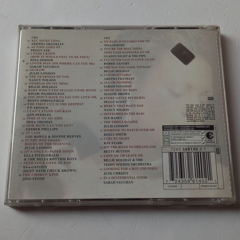 LADY SINGS THE BLUES / VOLUME 2 - ARETHA FRANKLIN, NINA SIMONE, BILLIE HOLIDAYİ PEGGY LEE, ELLA FITZGERALD (2003) - 2CD 2.EL