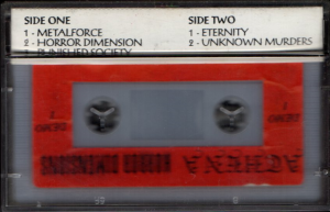 ATHENA - HORROR DIMENSIONS (1991) DEMO KASET - TURKISH SPEED / THRASH METAL