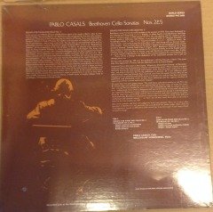 BEETHOVEN CELLO SONATAS NOS. 2&5 PABLO CASALS ESKİ BASKI SIFIR PLAK