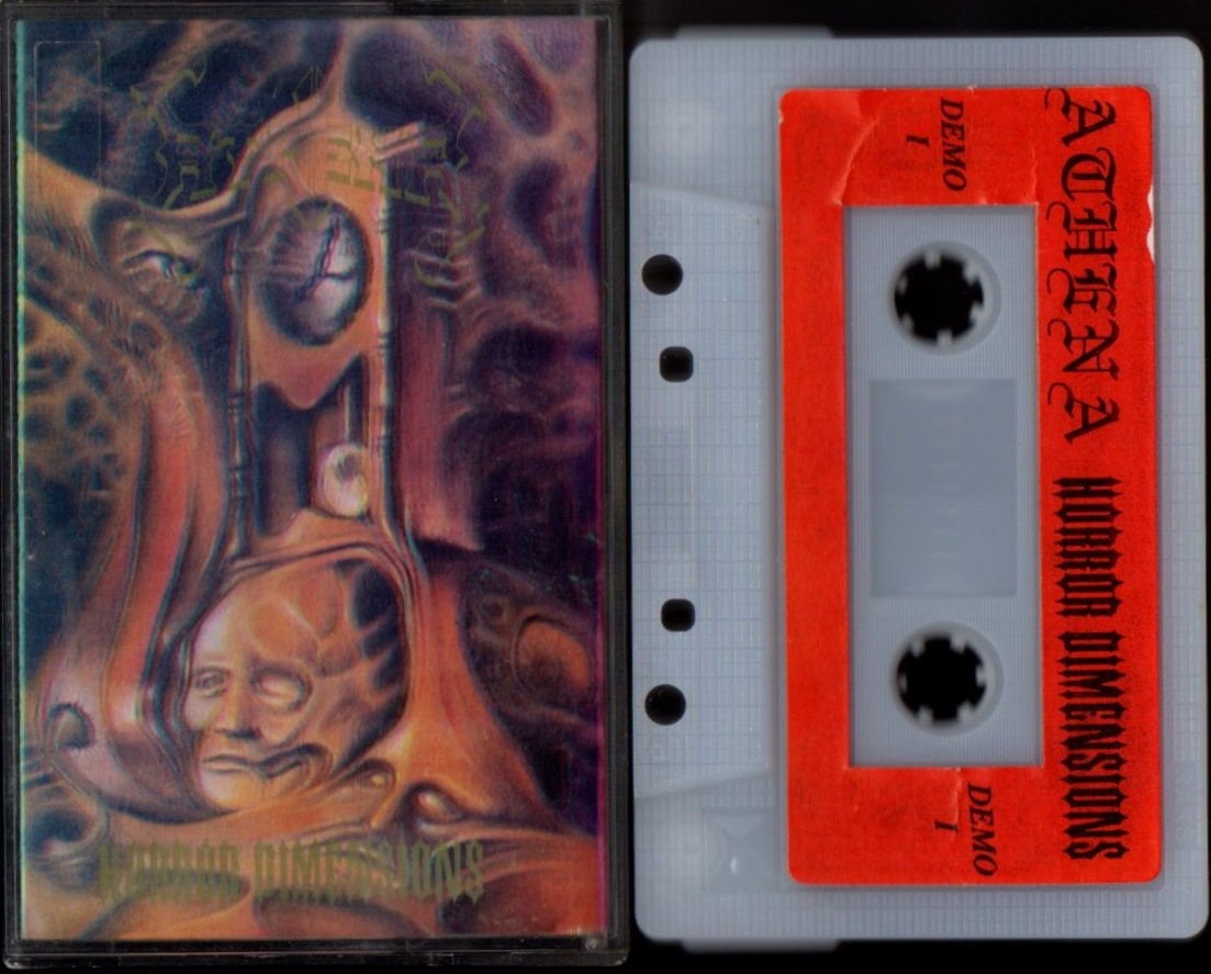 ATHENA - HORROR DIMENSIONS (1991) DEMO KASET - TURKISH SPEED / THRASH METAL