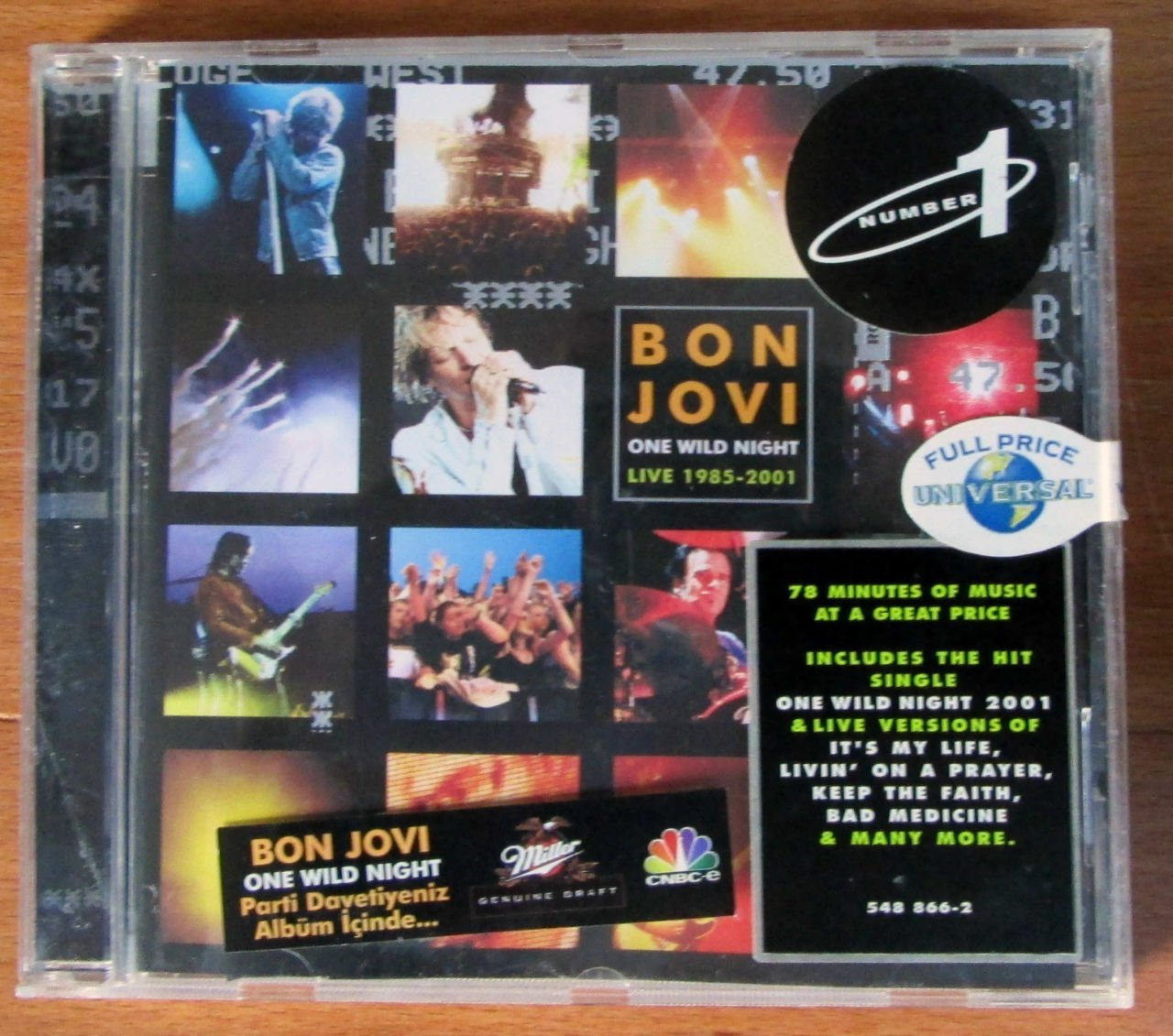 BON JOVI - ONE WILD NIGHT LIVE 1985-2001 CD 2.EL