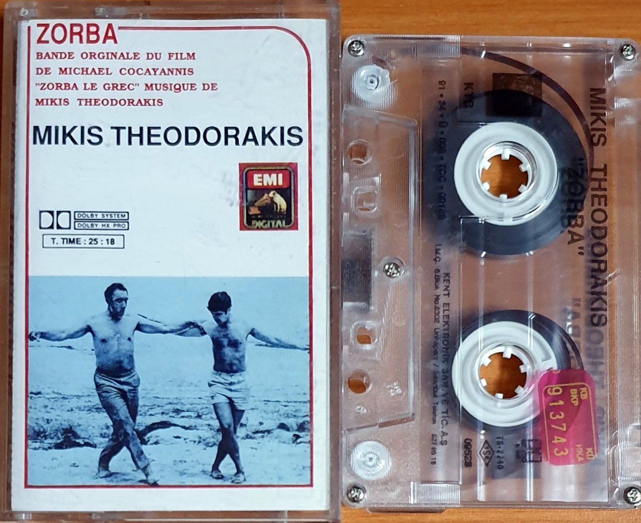 MIKIS THEODORAKIS - ZORBA (1991) - KASET KENT 2.EL