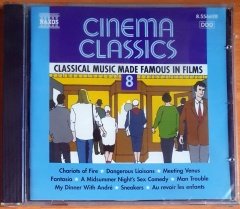 CINEMA CLASSICS 8 / CLASSICAL MUSIC MADE FAMOUS IN FILMS / CHARIOTS OF FIRE, MEETING VENUS, FANTASIA, SNEAKERS, MAN TROUBLE (1998) - CD SIFIR