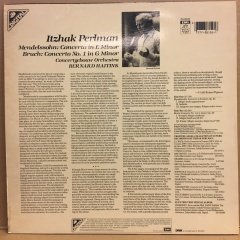 ITZHAK PERLMAN, MENDELSSOHN CONCERTO IN E MINOR, BRUCH CONCERTO NO.1 (1984) 2.EL PLAK