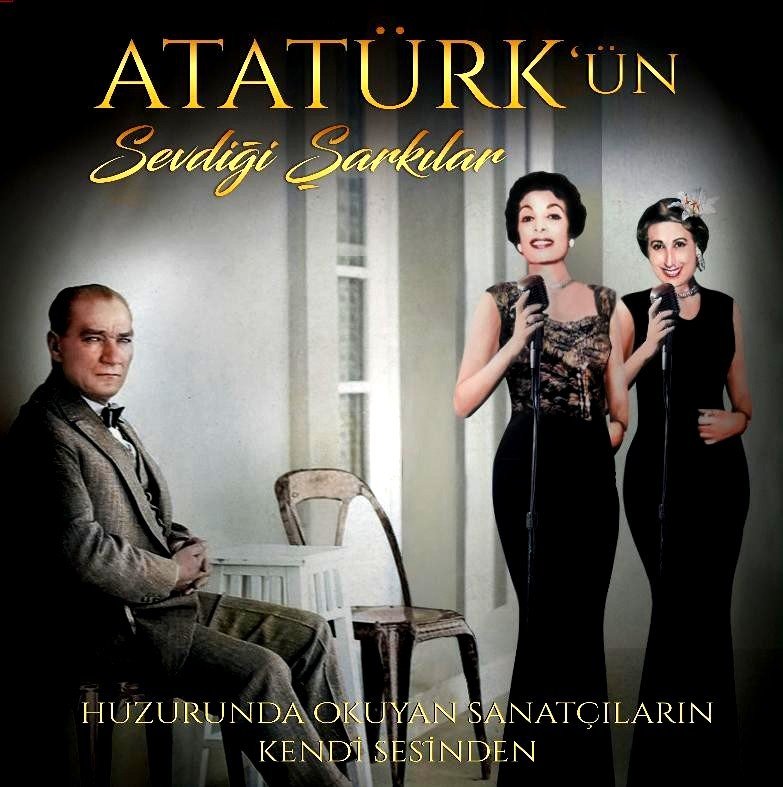 ATATÜRK'ÜN SEVDİĞİ ŞARKILAR - MÜZEYYEN SENAR SAFİYE AYLA (2020) - 2xLP RENKLİ SIFIR PLAK