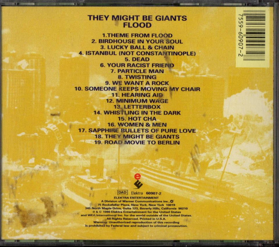 THEY MIGHT BE GIANTS – FLOOD (1990) - CD 2.EL