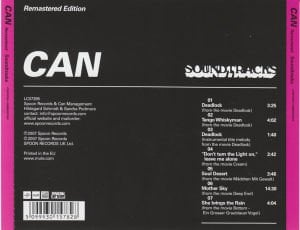 CAN – SOUNDTRACKS (1970) - CD REMASTERED EDITION SIFIR