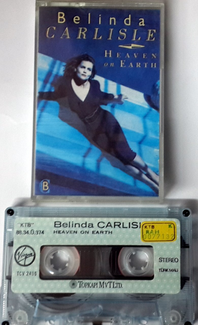 BELINDA CARLISLE - HEAVEN ON EARTH (1988) YONCA CASSETTE MADE IN TURKEY ''USED''