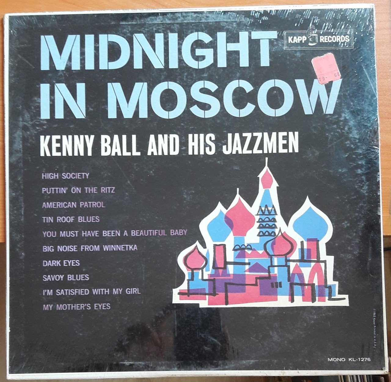 KENNY BALL AND HIS JAZZMEN - MIDNIGHT IN MOSCOW -  DÖNEM BASKISI PLAK SIFIR