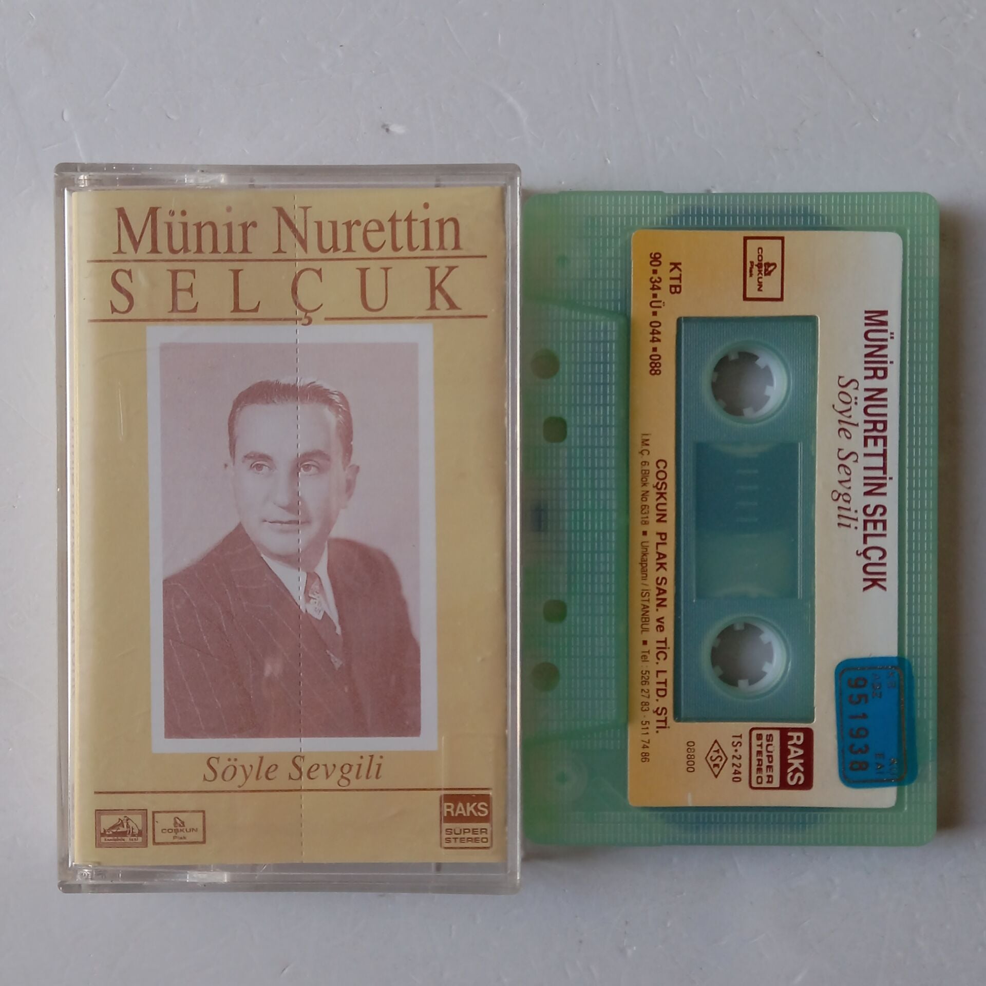 MÜNİR NURETTİN SELÇUK - SÖYLE SEVGİLİ (1990) - KASET 2.EL
