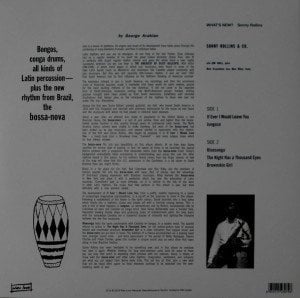 SONNY ROLLINS – WHAT'S NEW? (1962) LP SIFIR PLAK