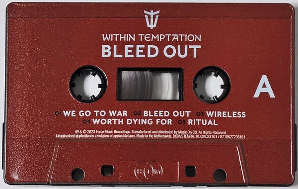 WITHIN TEMPTATION - BLEED OUT (2023) - KASET / CASSETTE SIFIR JELATİNİ YOK KULLANILMAMIŞ SIFIR
