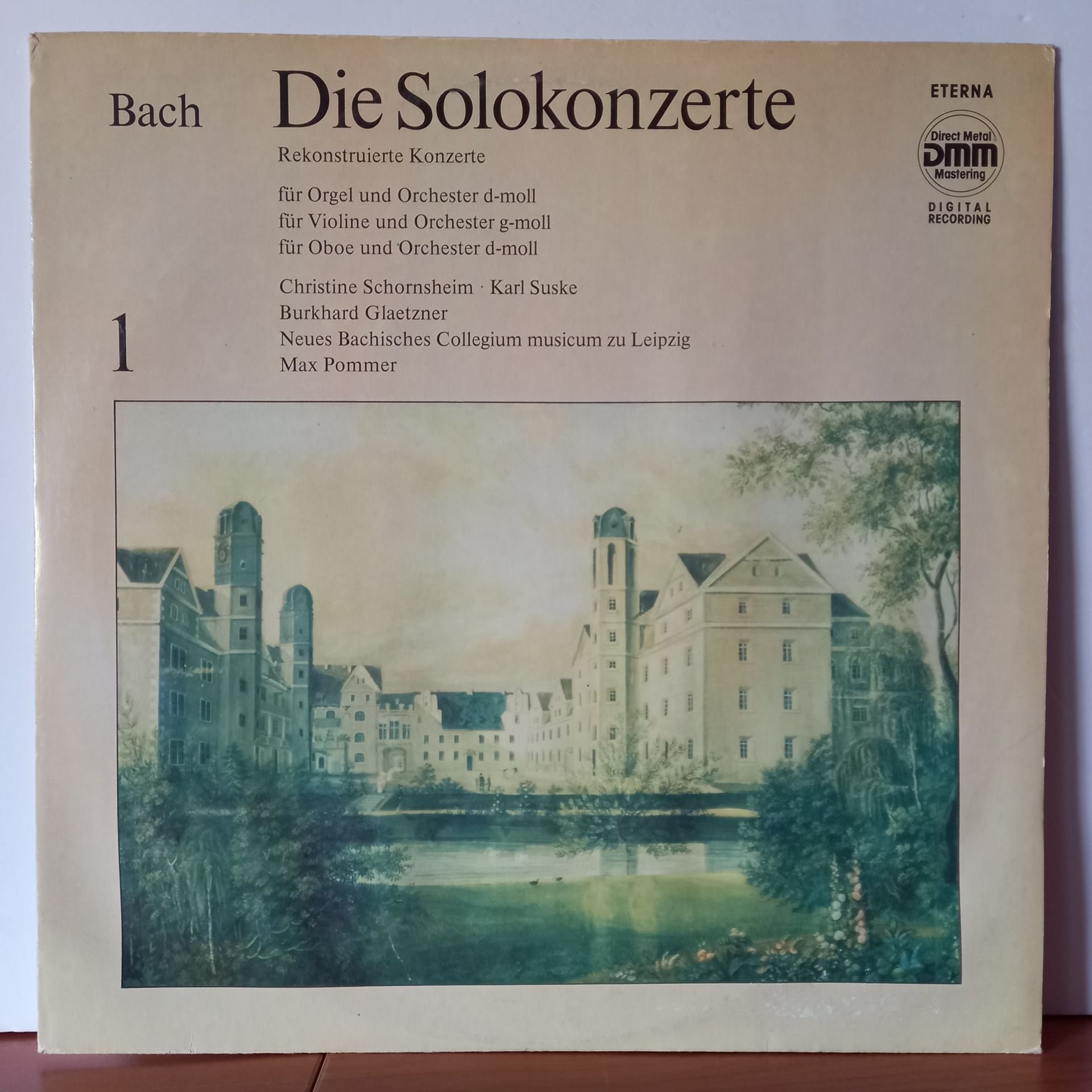 BACH, CHRISTINE SCHORNSHEIM, KARL SUSKE, BURKHARD GLAETZNER, NEUES BACHISCHES COLLEGIUM MUSICUM ZU LEIPZIG, MAX POMMER – DIE SOLOKONZERTE 1 (1987) - LP 2.EL PLAK