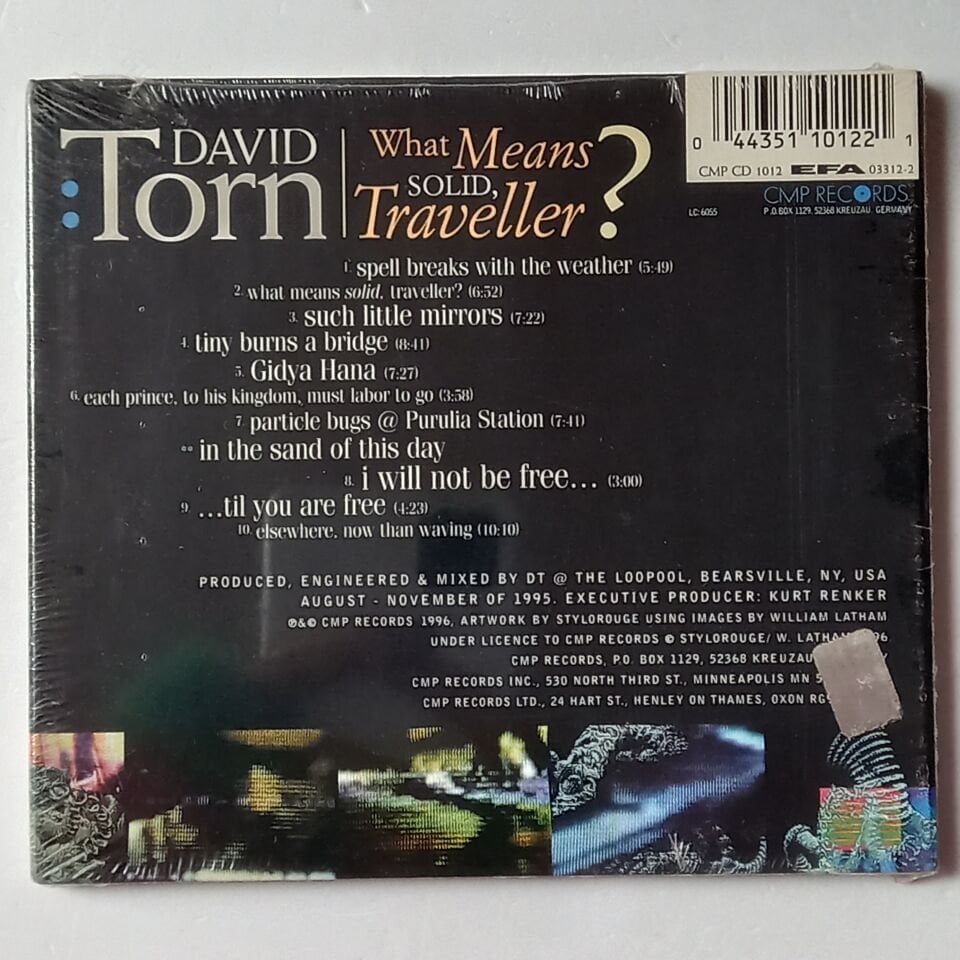 DAVID TORN – WHAT MEANS SOLID, TRAVELLER? (1996) - CD DIGIPAK AMBALAJINDA SIFIR