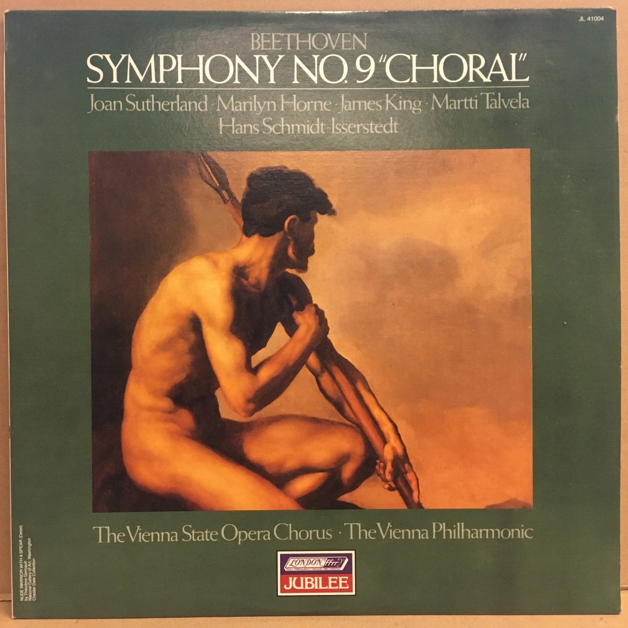 BEETHOVEN SYMPHONY NO 9 ''CHORAL'', VIENNA PHIL. JOAN SUTHERLAND (1966) 1977 REISSUE 2.EL PLAK
