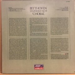 BEETHOVEN SYMPHONY NO 9 ''CHORAL'', VIENNA PHIL. JOAN SUTHERLAND (1966) 1977 REISSUE 2.EL PLAK