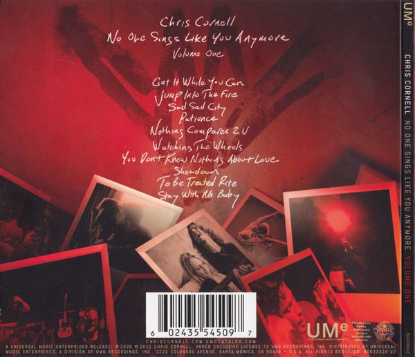 CHRIS CORNELL – NO ONE SINGS LIKE YOU ANYMORE / VOLUME ONE (2021) - CD DIGISLEEVE AMBALAJINDA SIFIR