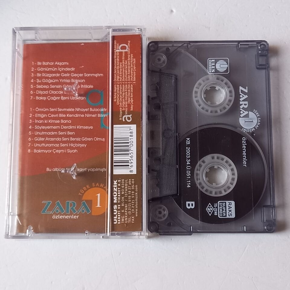 ZARA - ÖZLENENLER 1 / 2 (2003) - 2 KASET 2.EL