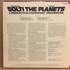 HOLST PLANETS, SIR GEORG SOLTI, LONDON PHIL. ORC. (1979) 2.EL PLAK