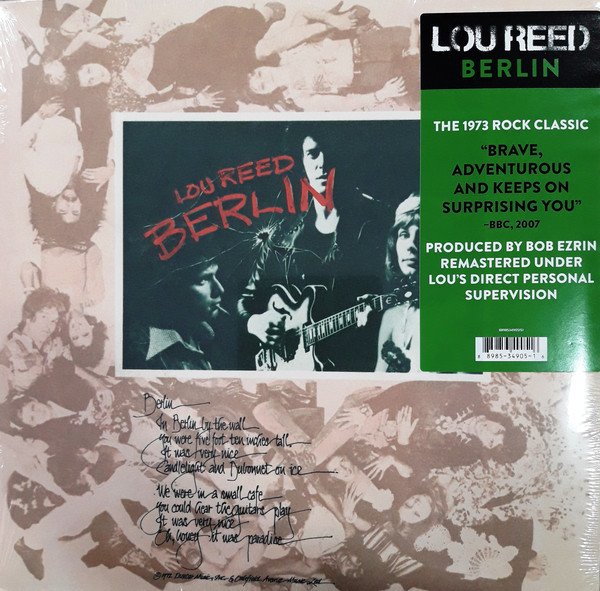 LOU REED - BERLIN (1972) - LP 2016 EDITION SIFIR PLAK