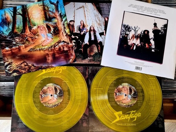 SAVATAGE - EDGE OF THORS (1993) - KAPAK KÖŞESİ ÇOK HAFİF HASARLI 2LP 2022 45RPM & YELLOW COLOURED EDTION SIFIR PLAK