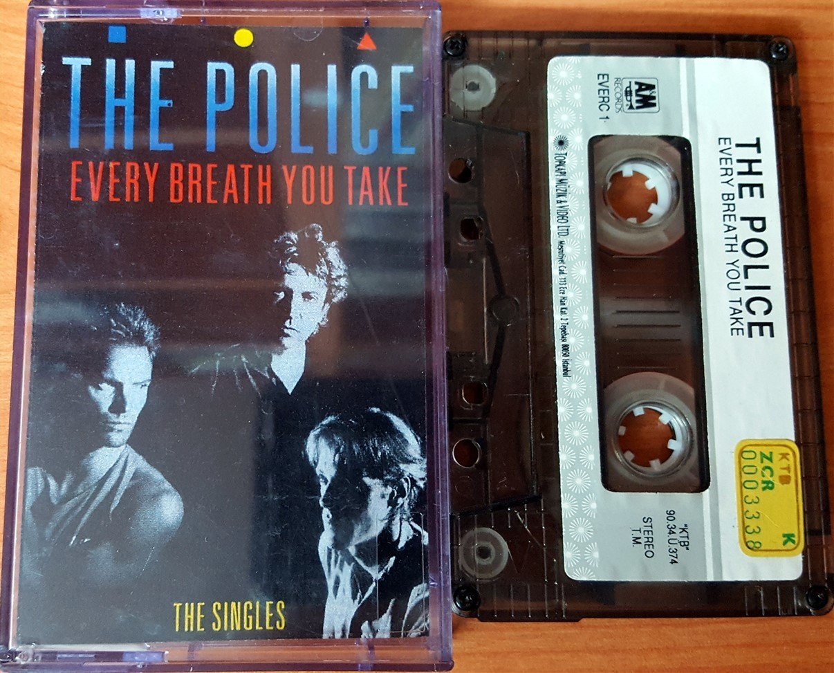 POLICE - EVERY BREATH YOU TAKE / THE SINGLES (1990) TOPKAPI CASSETTE MADE IN TURKEY ''USED'' PAPER LABEL
