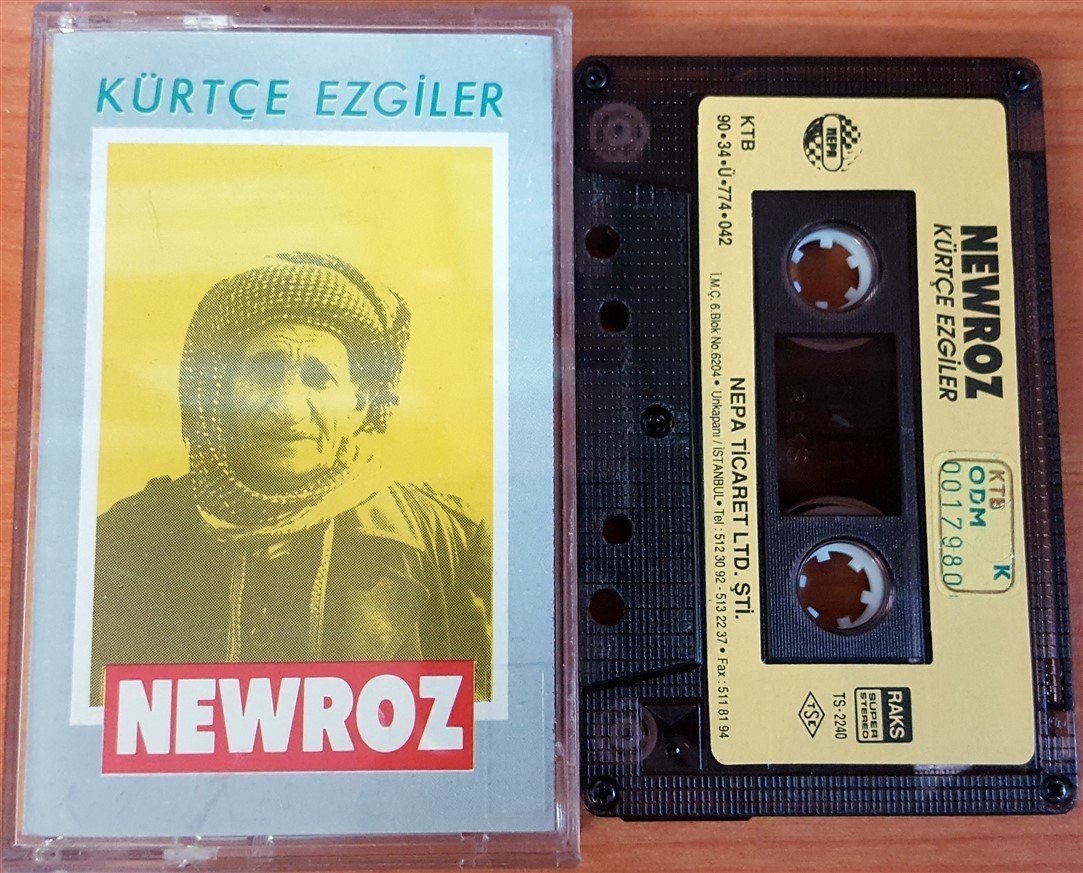 NEWROZ - KÜRTÇE EZGİLER KASET 2.EL 1990