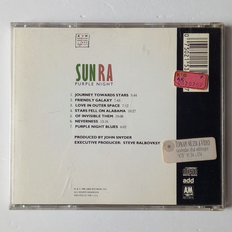 SUN RA – PURPLE NIGHT (1990) - CD 2.EL