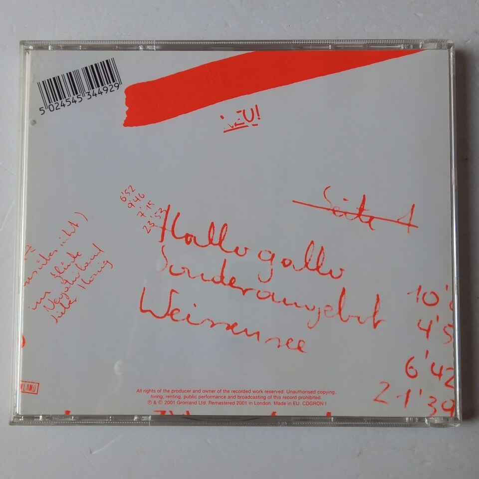 NEU! – NEU! '86 (1972) - CD 2001 REMASTERED REISSUE 2.EL