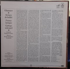 GLAZUNOV: SCÈNES DE BALLET, POÈME LYRIQU, CORTÈGE SOLENNEL, GENNADY ROZHDESTVENSKY (1972) - PLAK 2.EL