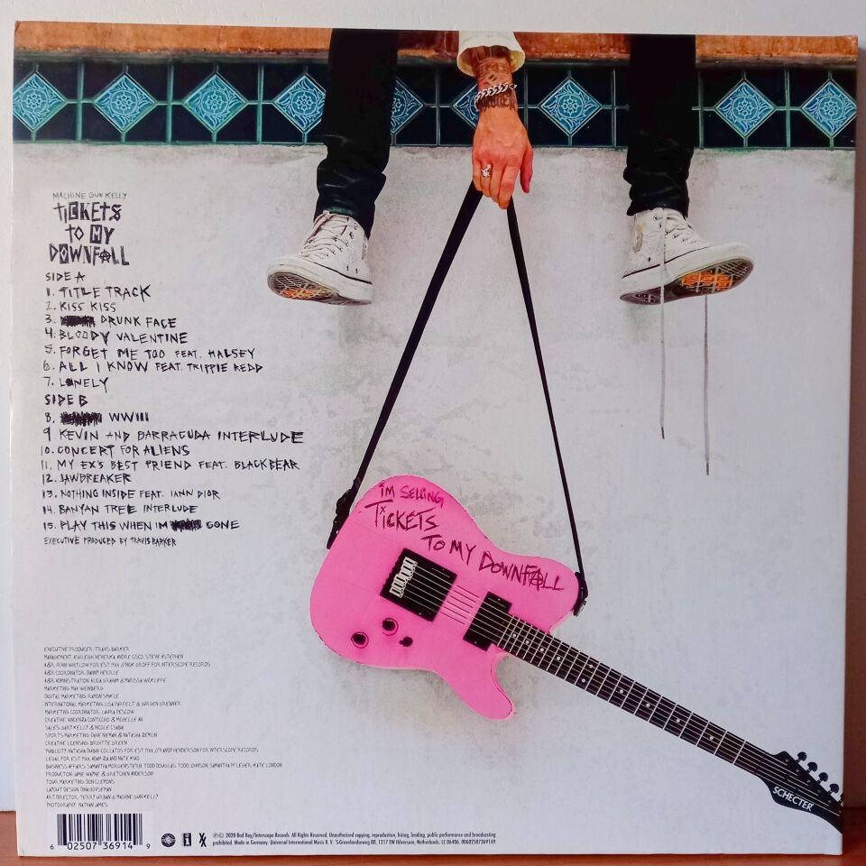 MACHINE GUN KELLY – TICKETS TO MY DOWNFALL (2020) - LP 2.EL PLAK