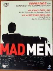 MADMEN TV DİZİ 1.SEZON - 3DVD KUTU 2.EL