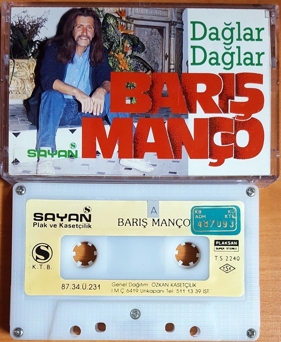 BARIŞ MANÇO - DAĞLAR DAĞLAR (1987) SAYAN KASET 2.EL