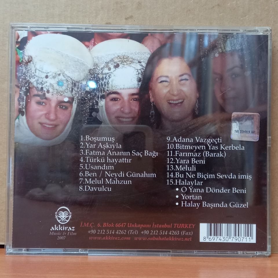 SABAHAT AKKİRAZ - TÜRKÜ HAYATTIR (2007) - CD 2.EL