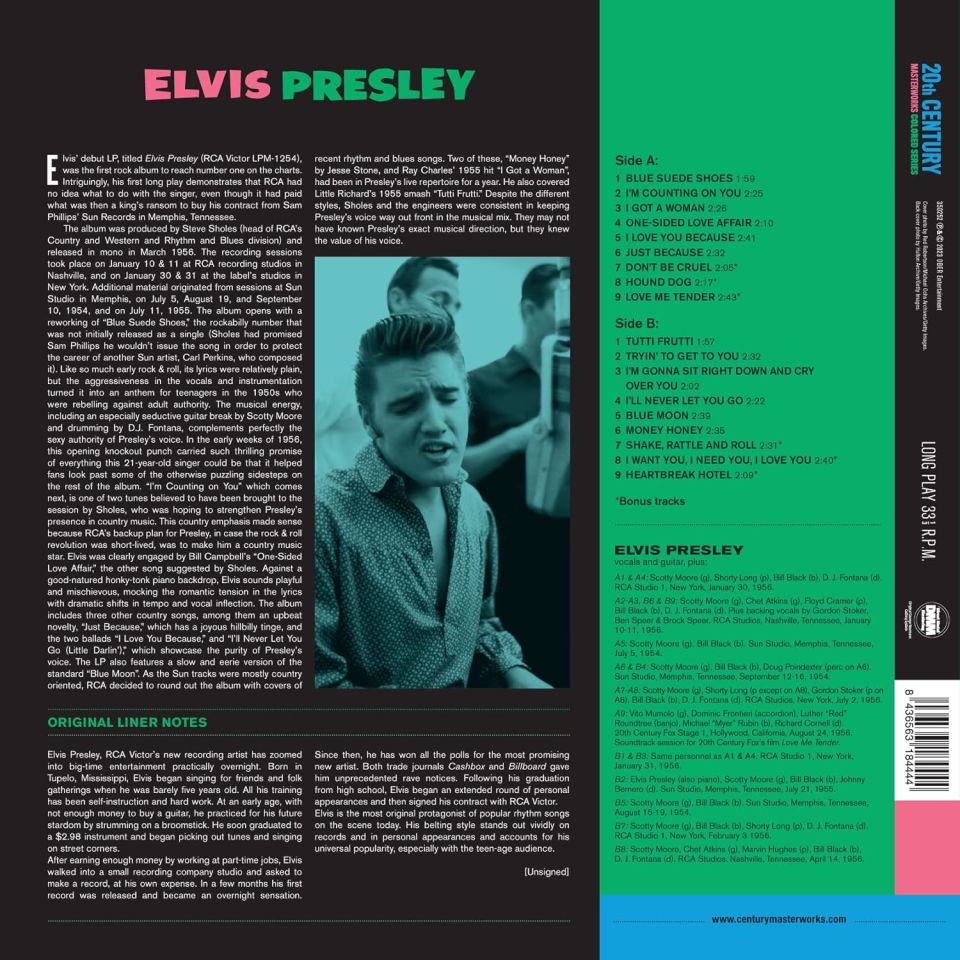 ELVIS PRESLEY ‎– DEBUT ALBUM (1956) - 2023 COLORED LP SIFIR PLAK