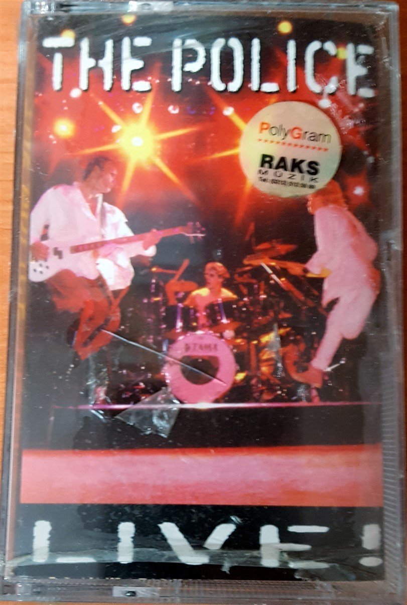 POLICE - LIVE DOUBLE CASSETTE MADE IN NETHERLANDS ''NEW''