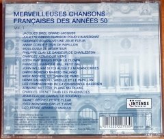 MERVEILLEUSES CHANSONS FRANÇAISES DES ANNEES 50 VOL.1 / JACQUES BREL, JULIETTE GRECO, EDITH PIAF, GEORGES BRASSENS (2005) - CD 2.EL