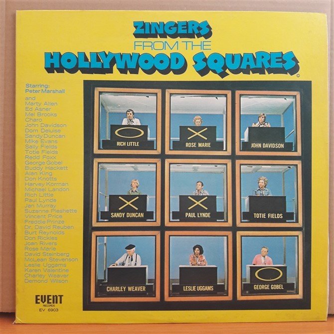 ZINGERS FROM THE HOLLYWOOD SQUARES (1974) - LP 2.EL PLAK