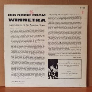 GENE KRUPA - BIG NOISE FROM WINNETKA / AT THE LONDON HOUSE (1959) - LP 2.EL PLAK