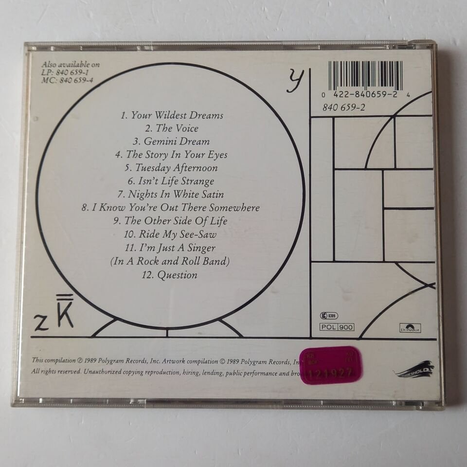 THE MOODY BLUES – GREATEST HITS (1989) - CD 2.EL