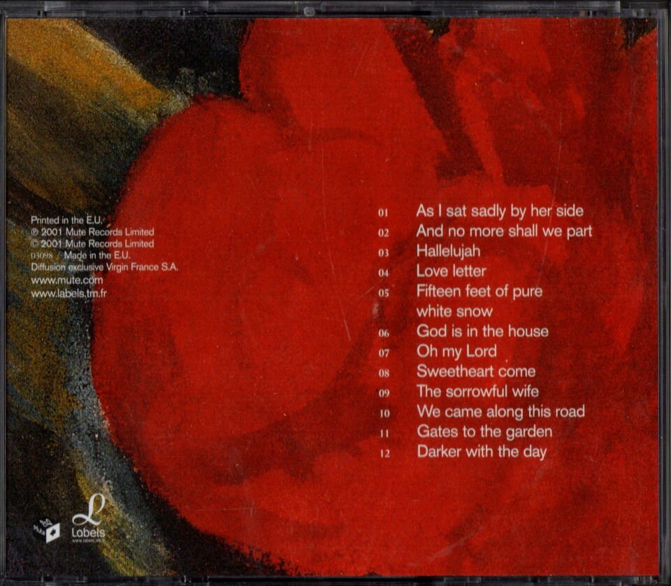 NICK CAVE & THE BAD SEEDS - NO MORE SHALL WE PART (2001) CD 2.EL