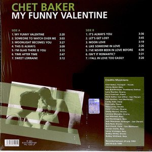 CHET BAKER – MY FUNNY VALENTINE (1954) LP SIFIR PLAK