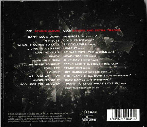 FOREIGNER – CAN'T SLOW DOWN (2020) - 2CD DIGIPAK LIMITED DELUXE EDITION AMBALAJINDA SIFIR