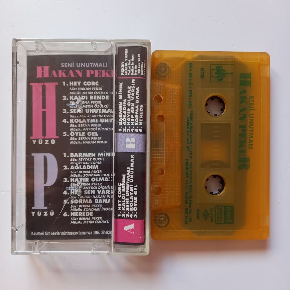 HAKAN PEKER - SENİ UNUTMAK / HEY CORÇ (1991) - KASET 2.EL