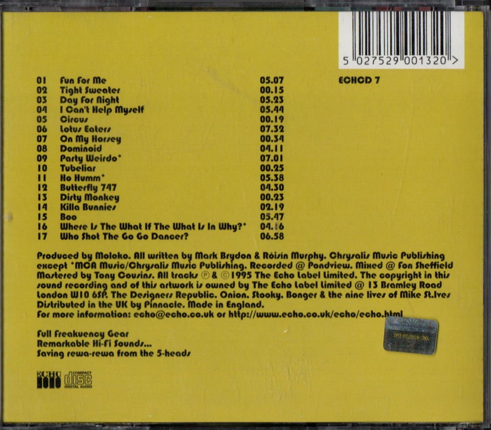 MOLOKO – DO YOU LIKE MY TIGHT SWEATER? (1995) CD 2.EL