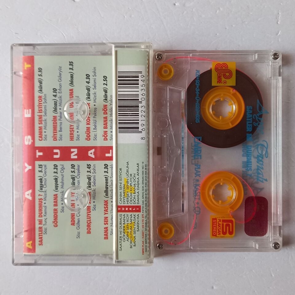 AYŞE TUNALI - SAATLER Mİ DURMUŞ? (1993) - KASET 2.EL